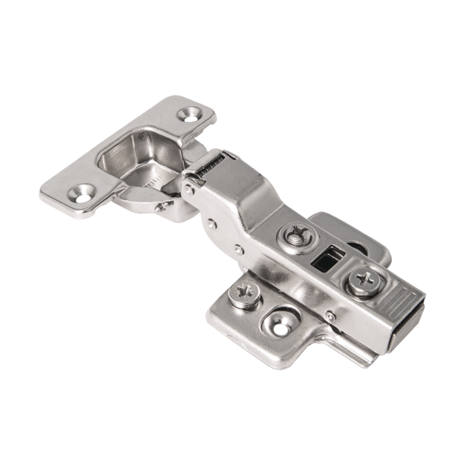 (Pack of 2) 8 No. Hydraulic Auto-Close Hinges – Half Overlay Stainless Steel Soft Close Hinges for Wardrobe, Almira & Kitchen Cabinets