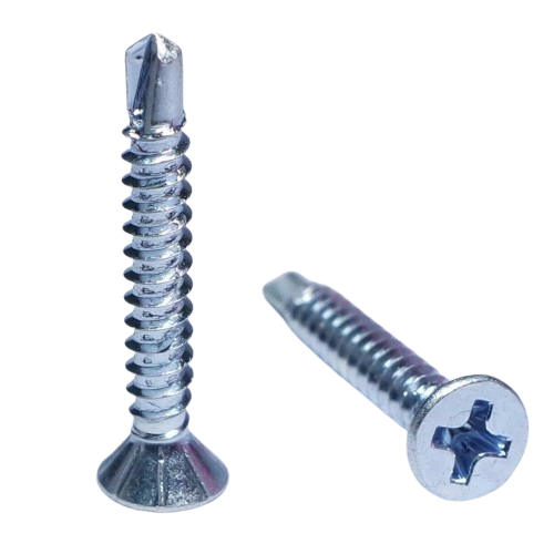 Stainless Steel 410 Silver Self Drilling Screws 3.9 MM X 25 MM (Pack of 1000 PCS) (Head: CSK Philips)